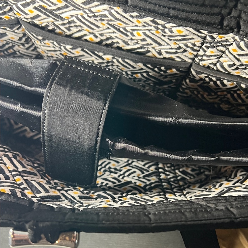 Black Vera Bradley  Quilted Tote Bag - Picture 6 of 8